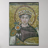 Emperor Justinius I c.547 AD Poster (Voorkant)