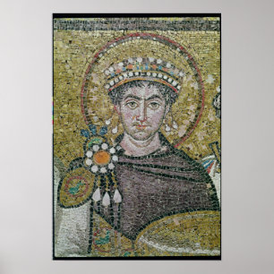 Emperor Justinius I c.547 AD Poster
