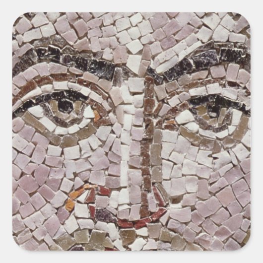 Emperor Justinius I c.547 AD Vierkante Sticker (Voorkant)