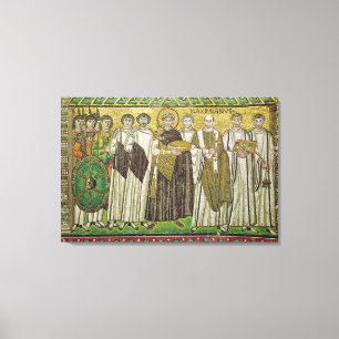 Emperor Justinius I Canvas Afdruk