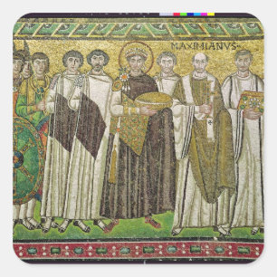 Emperor Justinius I Vierkante Sticker