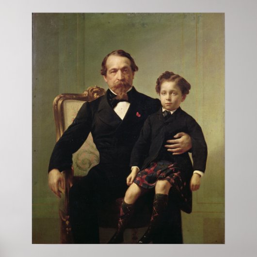 Emperor Louis-Napoleon Bonaparte en zijn zoon Poster (Voorkant)