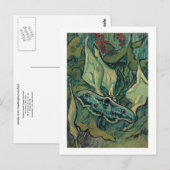 Emperor Moth, Vincent van Gogh Briefkaart (Voorkant / Achterkant)
