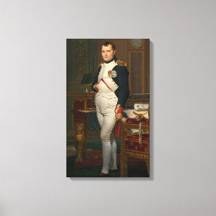 Emperor Napoleon Bonaparte bij de Tuileries Canvas Afdruk