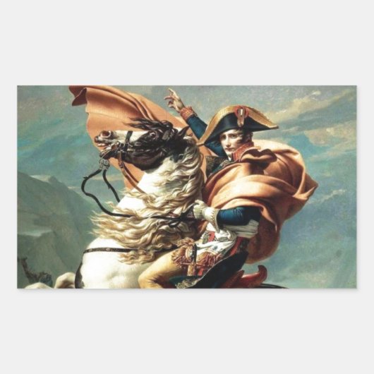 Emperor Napoleon Boneparte van Frankrijk Rechthoekige Sticker (Voorkant)