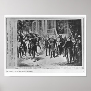 Emperor Napoleon III en Kaiser Wilhelm I Poster