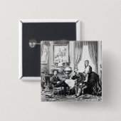 Emperor Napoleon III Vierkante Button 5,1 Cm (Voorkant /achterkant)