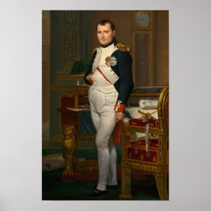 Emperor Napoleon in zijn studie van David - Poster