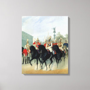 Emperor Nicholas I en Groothertog Alexander Canvas Afdruk
