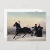 Emperor Nicholas Ik rijd in een hoed Briefkaart (Voorkant / Achterkant)