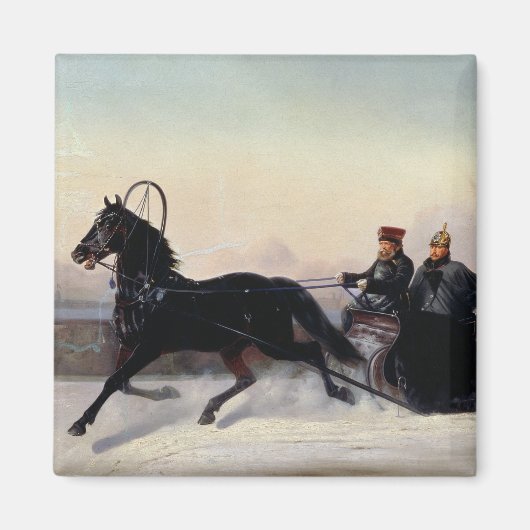 Emperor Nicholas Ik rijd in een hoed Magneet (Voorkant)