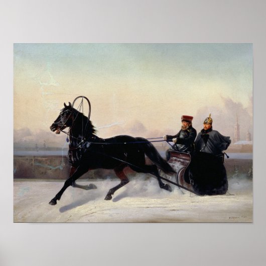 Emperor Nicholas Ik rijd in een hoed Poster (Voorkant)