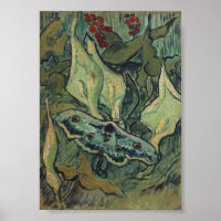 Emperor of Great Peacock Moth Van Gogh Fine Art