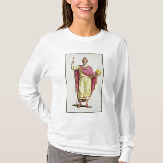 Emperor Otto III (980-1002), gegraveerd door Pierr T-shirt (Voorkant)