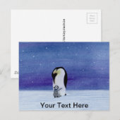 Emperor Penguin Briefkaart (Voorkant / Achterkant)