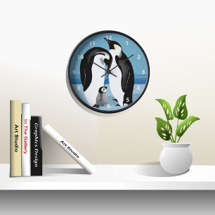 Emperor Penguin Clock
