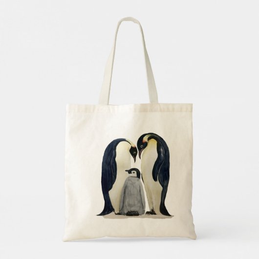 Emperor Penguin design Tote Bag (Achterkant)