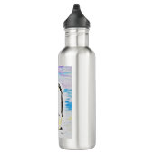 Emperor Penguin en Chick Waterverf Painting Waterfles (Rechts)