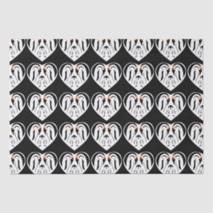 Emperor Penguin Family Love Heart Tissuepapier