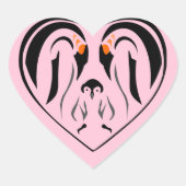 Emperor Penguin Family Part 2 Hart Sticker (Voorkant)