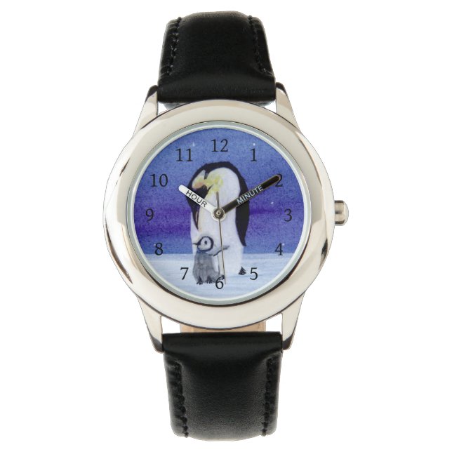 Emperor Penguin Horloge (Voorkant)