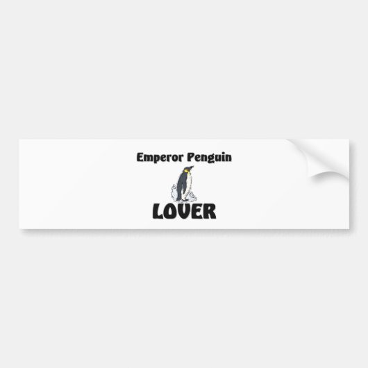 Emperor Penguin Lover Bumpersticker (Voorkant)