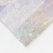 Emperor Penguin met Baby Chick Waterverf Fleece Deken (Hoek)