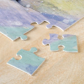 Emperor Penguin met Baby Chick Waterverf Legpuzzel (Zijkant)