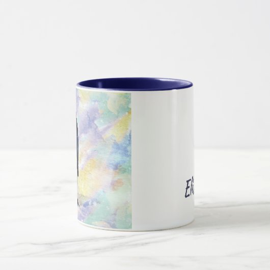 Emperor Penguin met Baby Chick Waterverf Mok (Midden)