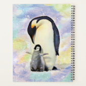 Emperor Penguin met Baby Chick Waterverf Planner (Achterkant)