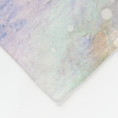 Emperor Penguin met Baby Waterverf Fleece Deken (Hoek)