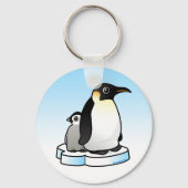 Emperor Penguin met Chick Sleutelhanger (Voorkant)