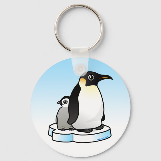 Emperor Penguin met Chick Sleutelhanger (Voorkant)