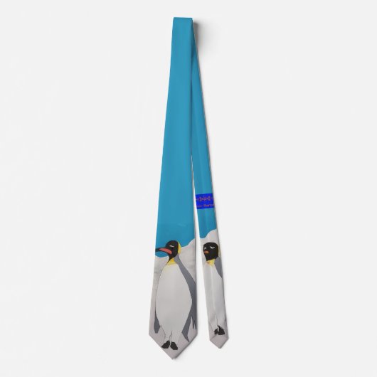 Emperor Penguin Necktie Stropdas (Voorkant)