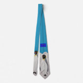 Emperor Penguin Necktie Stropdas (Achterkant)