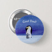Emperor Penguin Ronde Button 5,7 Cm (Voorkant /achterkant)