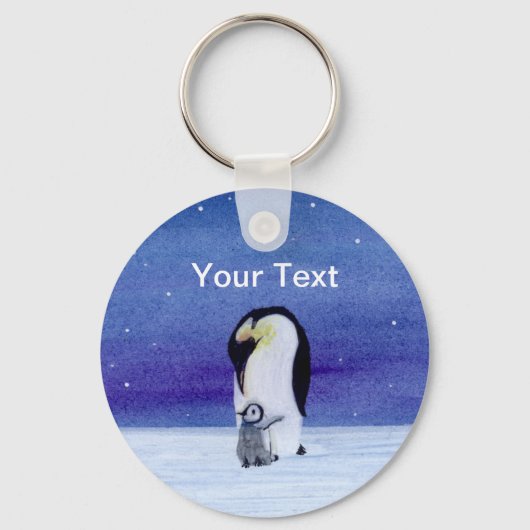 Emperor Penguin Sleutelhanger (Voorkant)