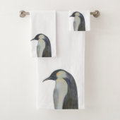 Emperor Penguin Towel Set Bad Handdoek (Insitu)