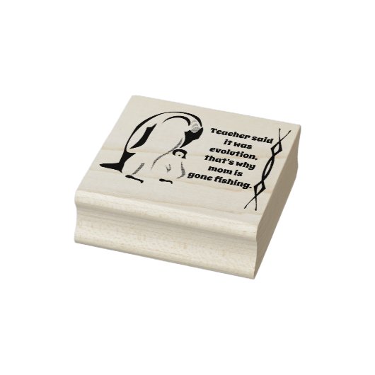 Emperor Penguin Vader die bij Zoon staat Rubberstempel (Stempel)