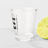 Emperor Penguin Vader die bij Zoon staat Shot Glas (Rechts)