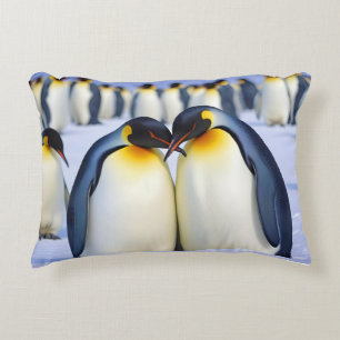 Emperor Penguins Animal Natuur Wildlife Affection Accent Kussen