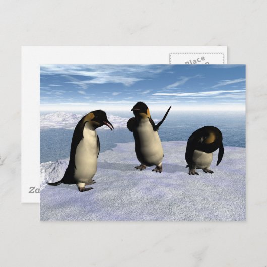 Emperor Penguins Briefkaart (Voorkant / Achterkant)