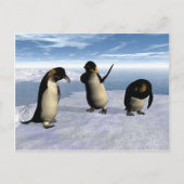 Emperor Penguins Briefkaart (Voorkant)