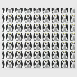 Emperor Penguins en chick Cadeaupapier