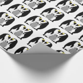 Emperor Penguins en chick Cadeaupapier (Hoek)