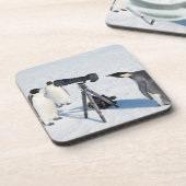 Emperor Penguins met camera - drankzuiger Drankjes Onderzetter (Linkerzijde)