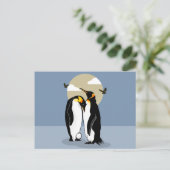 Emperor Penguins met eieren Briefkaart (Staand voorkant)