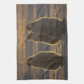 Emperor Penguins Theedoek (Verticaal)