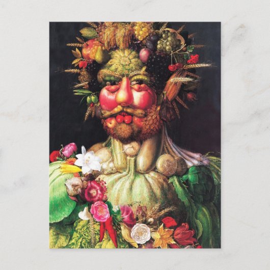 Emperor Rudolf II als Vertumnus Briefkaart (Voorkant)