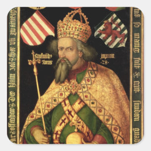 Emperor Sigismund, Heilige Romeinse keizer Vierkante Sticker